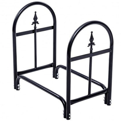 2 Feet Outdoor Heavy Duty Steel Firewood Storage Holder-0