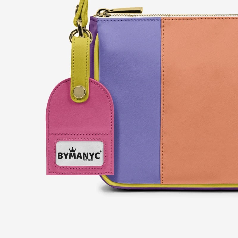 Handbag BYMANYC ® New York – Luxe Pendant Vertical Band in Emerald & Silver