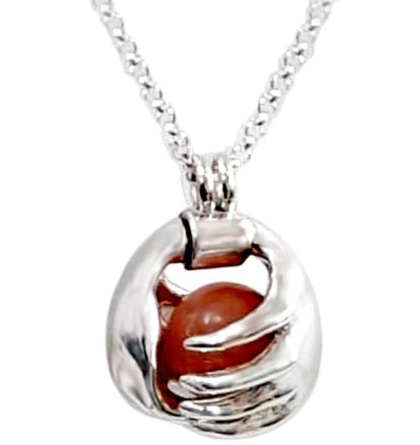 Leona's Healing Hands, Locket for Crystals or Essential Oils, Sterling Silver