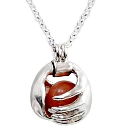 Leona's Healing Hands, Locket for Crystals or Essential Oils, Sterling Silver