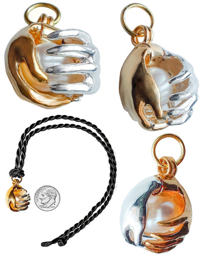 Leona's Healing Hands, Locket for Crystals or Essential Oils, Sterling Silver