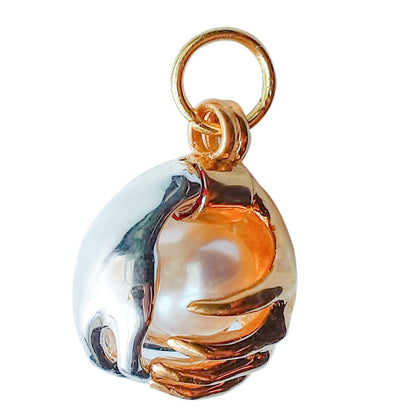 Leona's Healing Hands, Locket for Crystals or Essential Oils, Sterling Silver