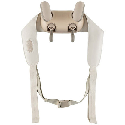 Neck Shoulder Massager with 2 Heat Levels for Pain Relief-Beige-9