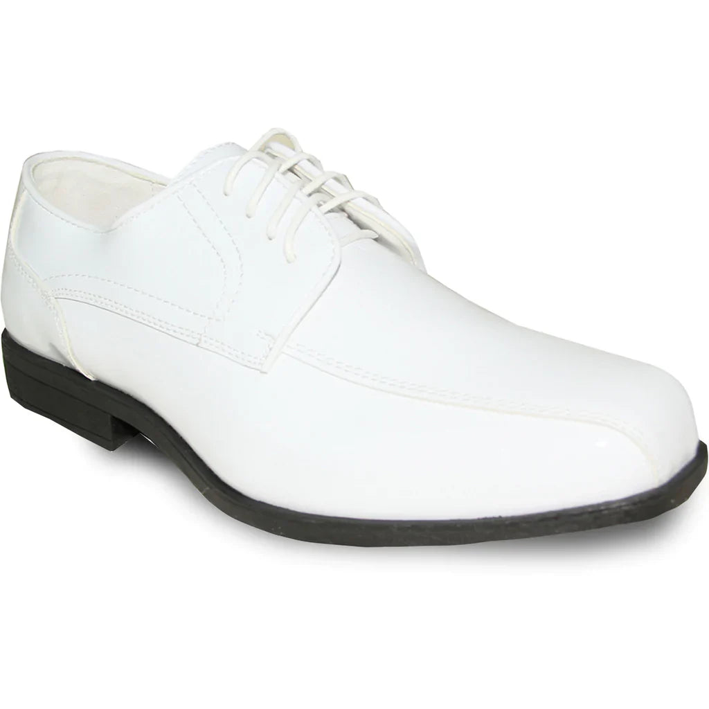 JEAN YVES Men Dress Shoe JY02 Oxford Formal Tuxedo for Prom & Wedding Shoe White Patent-0