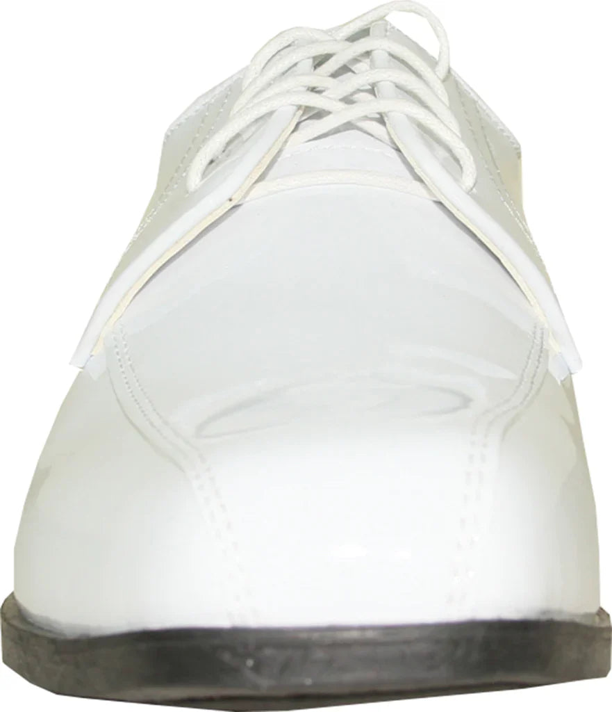 JEAN YVES Men Dress Shoe JY02 Oxford Formal Tuxedo for Prom & Wedding Shoe White Patent-1