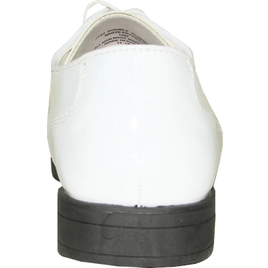 JEAN YVES Men Dress Shoe JY02 Oxford Formal Tuxedo for Prom & Wedding Shoe White Patent-2