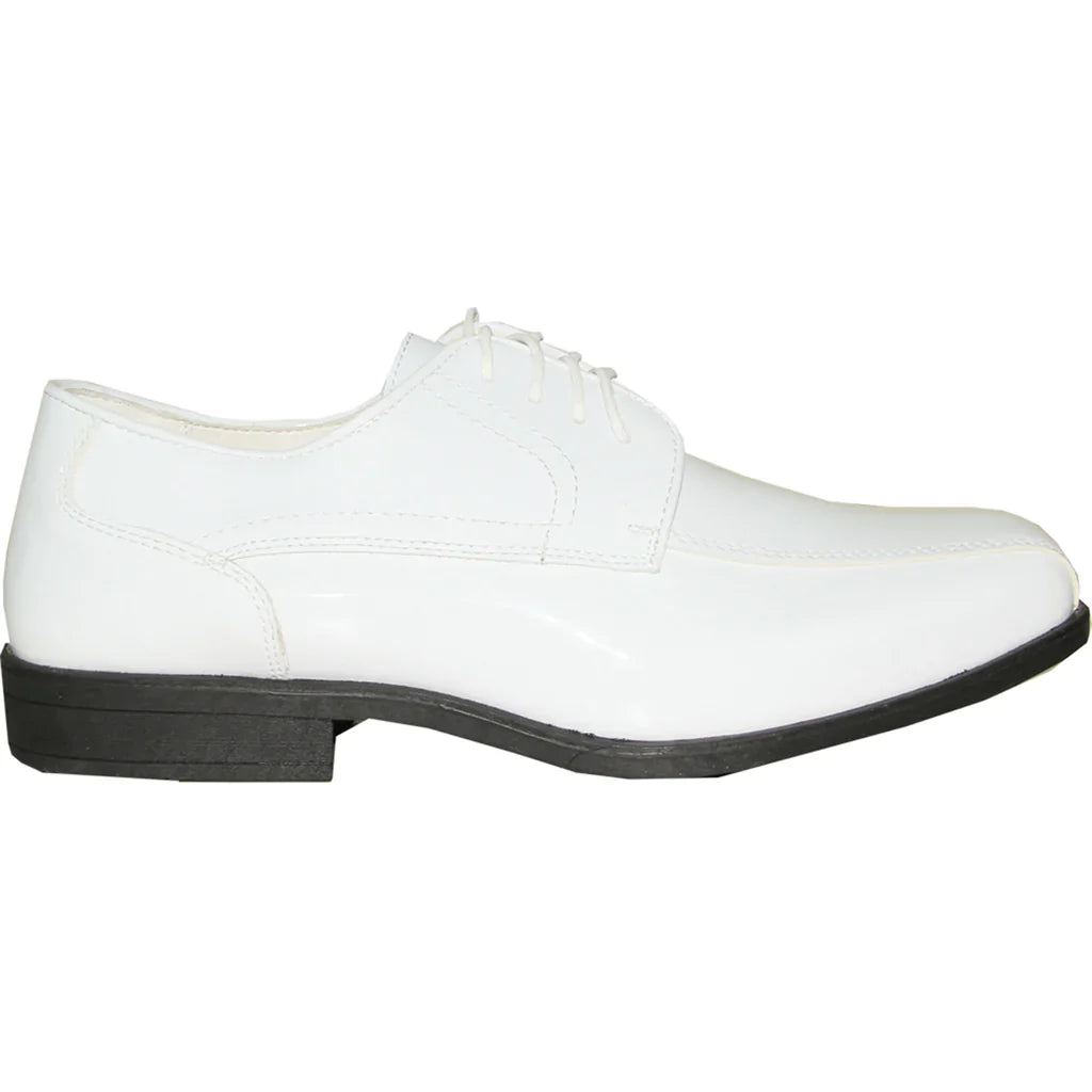 JEAN YVES Men Dress Shoe JY02 Oxford Formal Tuxedo for Prom & Wedding Shoe White Patent-3