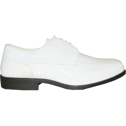 JEAN YVES Men Dress Shoe JY02 Oxford Formal Tuxedo for Prom & Wedding Shoe White Patent-3