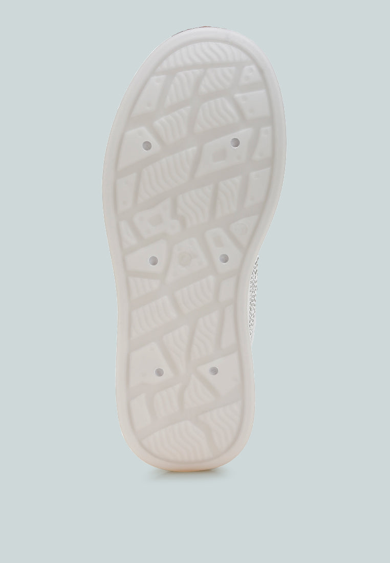 Jitter Bug Rhinestones Embellished Chunky Sneakers