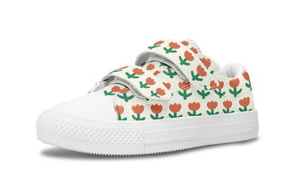Kids Shoes Low Tops Floral Pattern-1