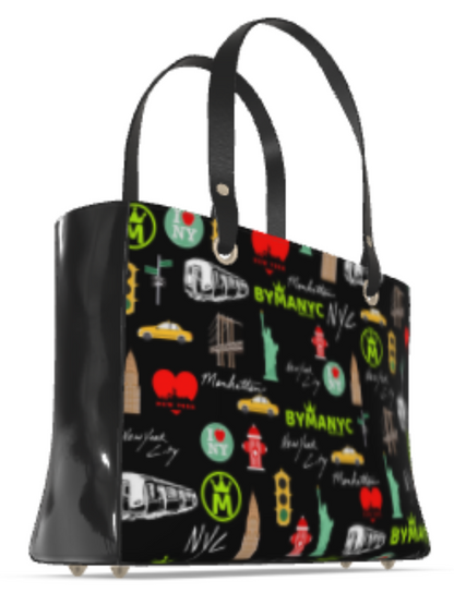 LA VIE EN ROSE Manhattan Handbag BYMANYC ® New York Vegan Elegance