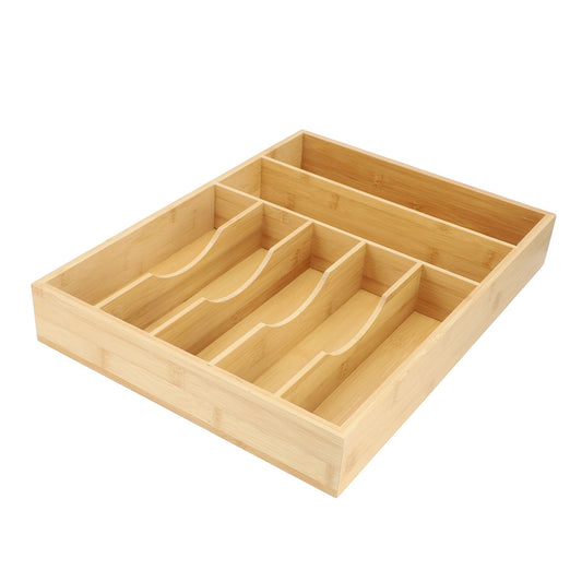 MegaChef Bamboo 7 Section Drawer Organizer