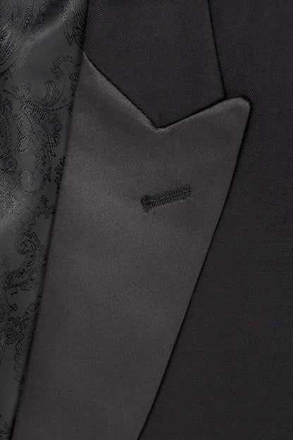 "Edward" Black Tuxedo Tailcoat-1