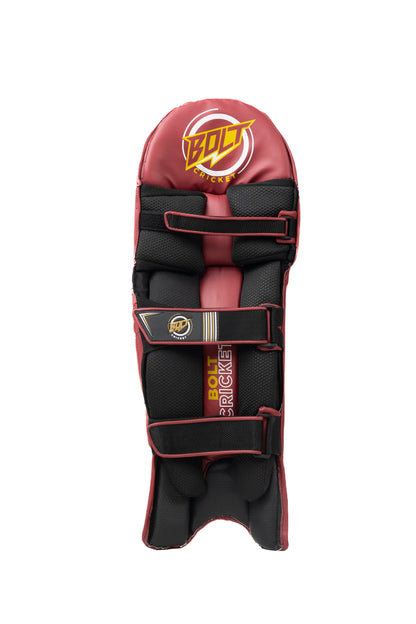 Bolt Apex Batting Pads - Maroon