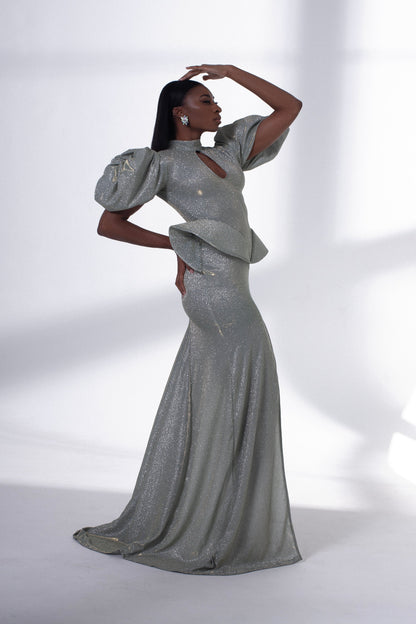 Structured Glitter Dress-1