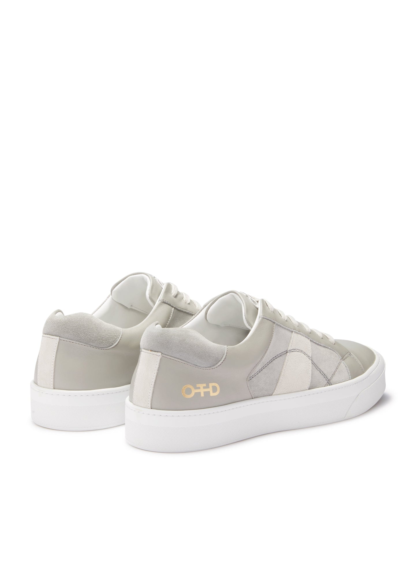 Leather Low-Top Sneaker (Grey)