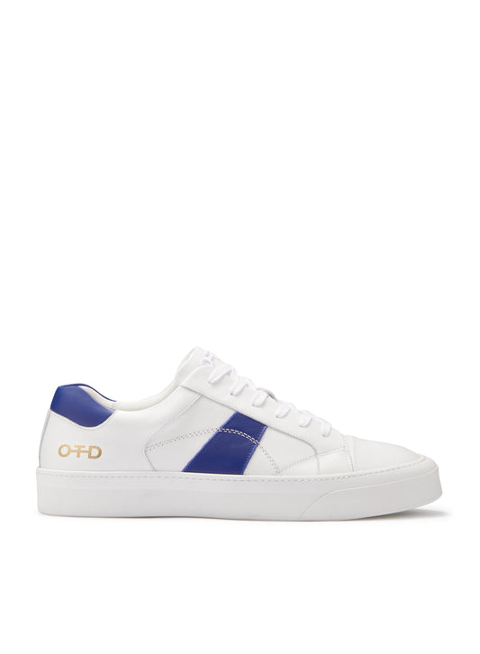 Leather Low-Top Sneaker (White)