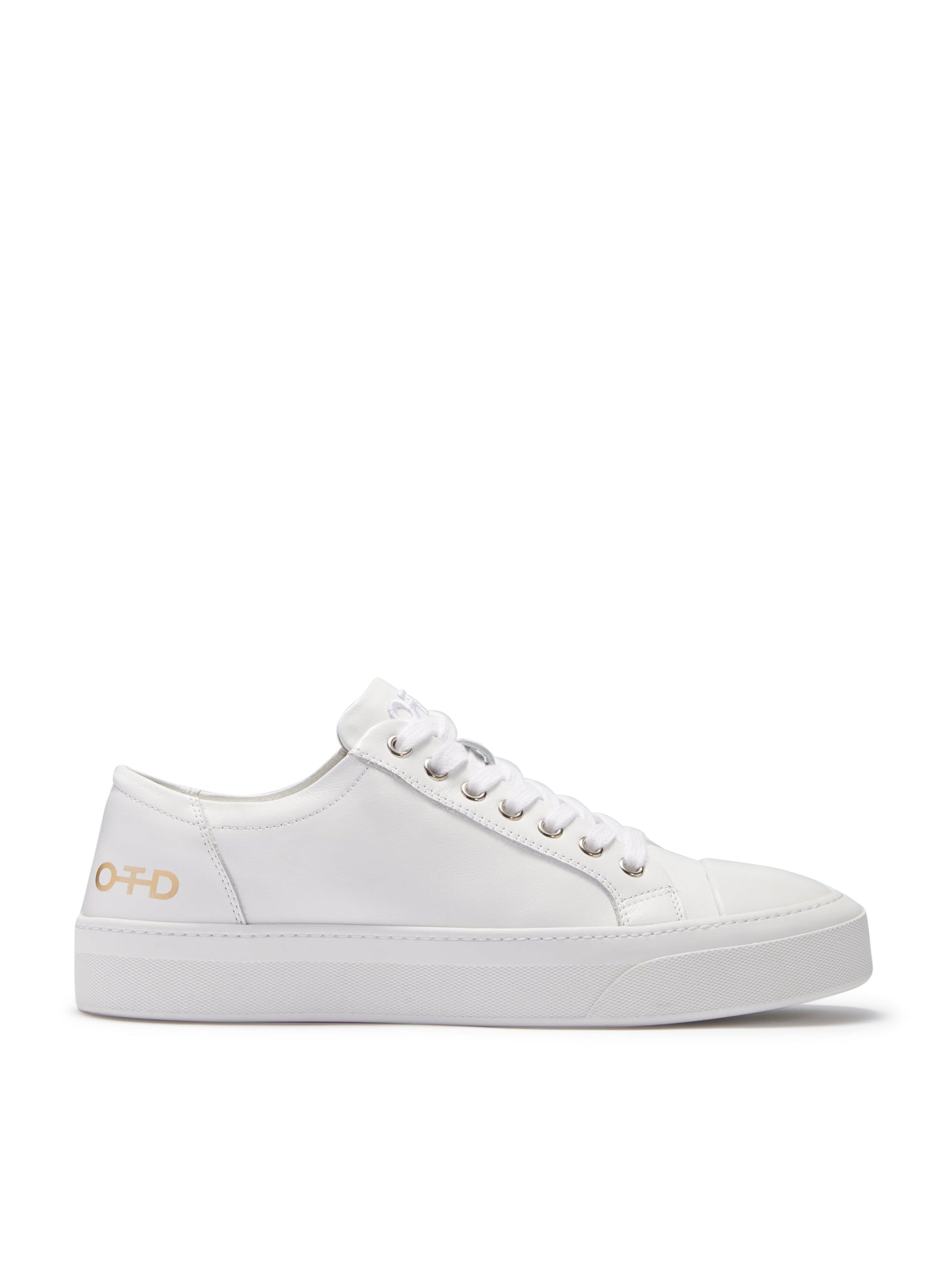 Leather Low-Top Sneaker (White)