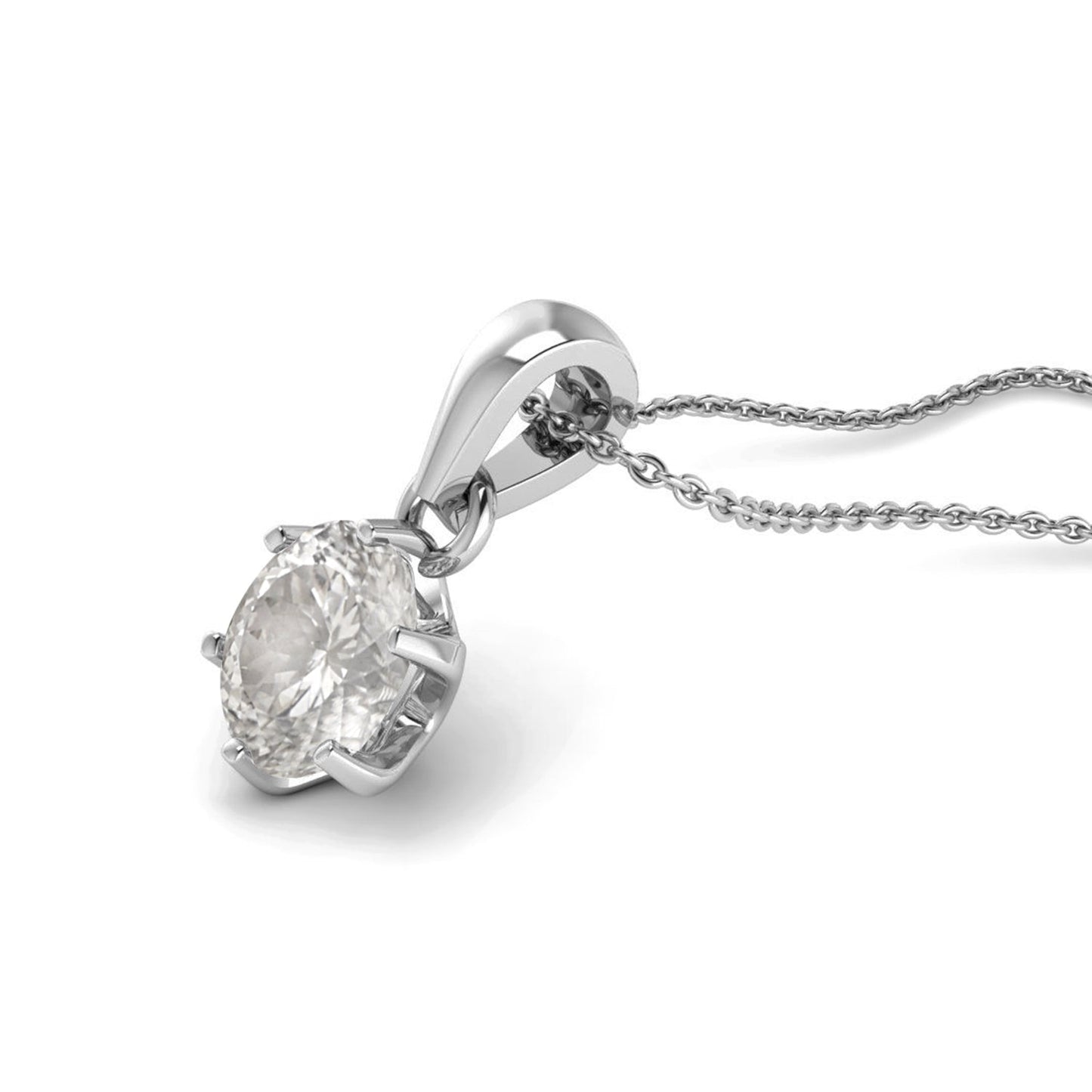 Moissanite Jewelry Set Solitaire Ring - Pendant - Earrings – Sterling Silver