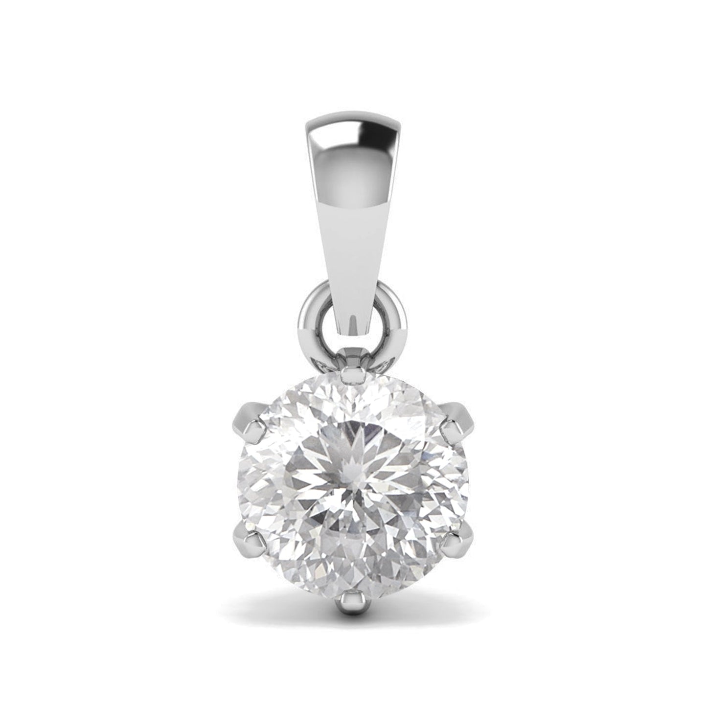 Moissanite Jewelry Set Solitaire Ring - Pendant - Earrings – Sterling Silver