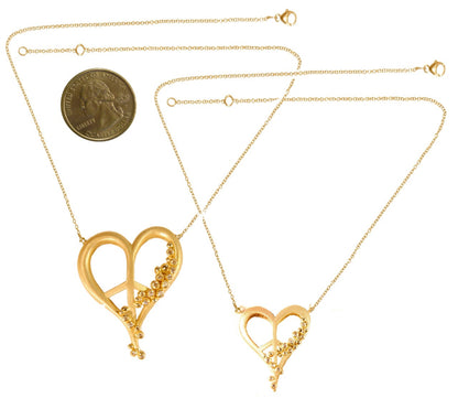 Peace of Heart Necklace-large-14K Gold with Abundance Overflowing Diamonds-12