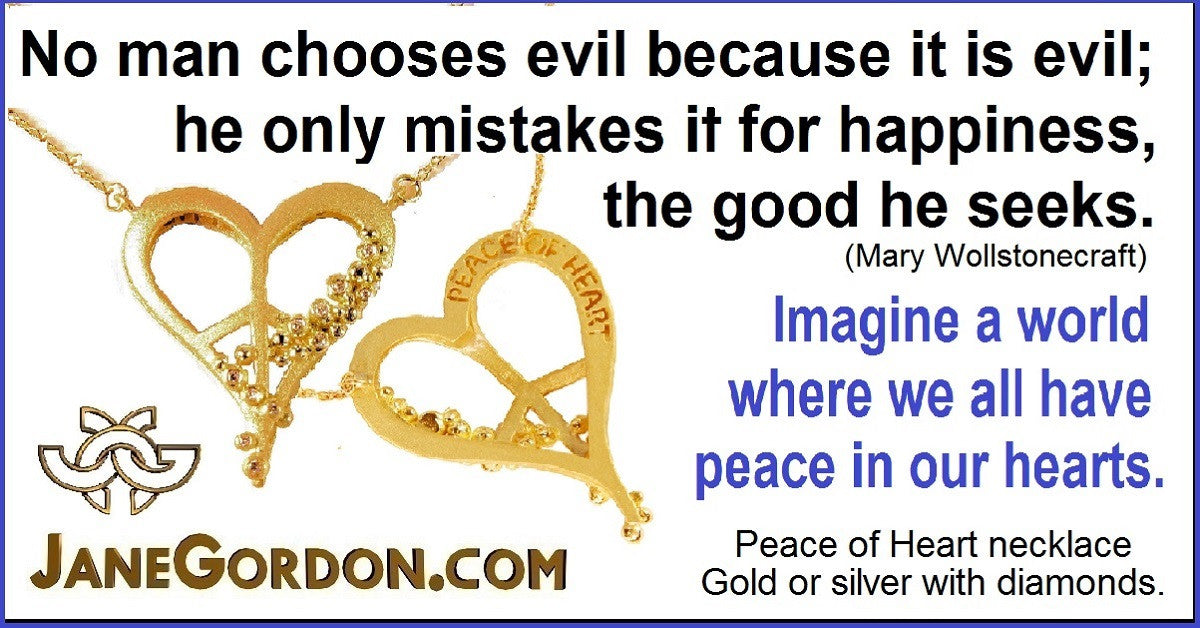 Peace of Heart Necklace-large-14K Gold with Abundance Overflowing Diamonds-6