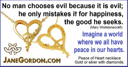 Peace of Heart Necklace-large-14K Gold with Abundance Overflowing Diamonds-6