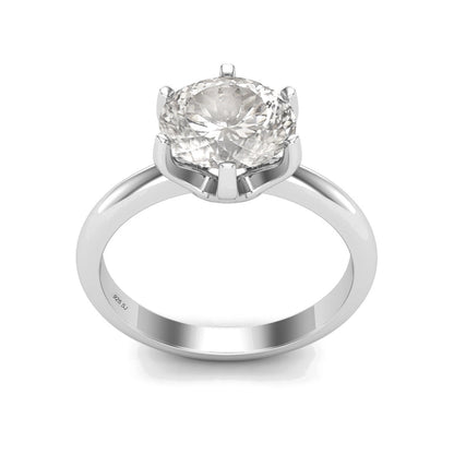 Moissanite Jewelry Set Solitaire Ring - Pendant - Earrings – Sterling Silver