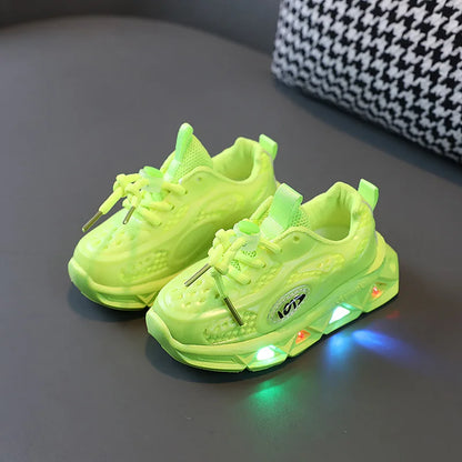 Breathable Sneakers Shoes with Multicolor LED for Children-5