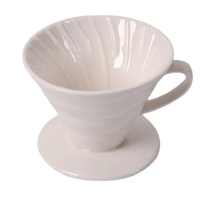 Ceramic Coffee Dripper – Engine-Style Pour Over (Reusable, 1–4 Cups)