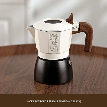 Bincoo Double-valve Moka Pot Aluminum Coffee Kettle Household Italian Espresso Coffee Pot Espresso Machine Coffee Utensils