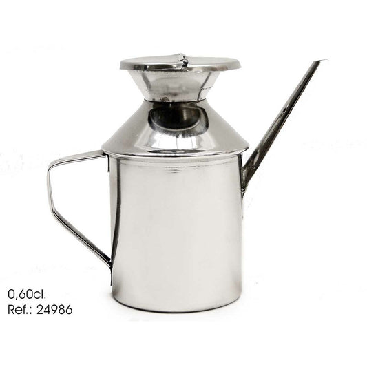 Cruet Kinvara Silver Stainless steel 500 ml 17 x 14,5 x 8 cm (12 Units)
