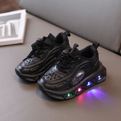 Breathable Sneakers Shoes with Multicolor LED for Children-3