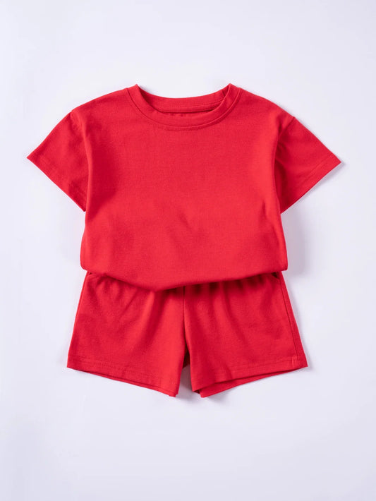 2-piece T-shirt and shorts tracksuit set for children Multivariant