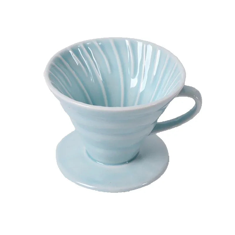 Ceramic Coffee Dripper – Engine-Style Pour Over (Reusable, 1–4 Cups)