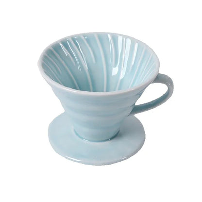 Ceramic Coffee Dripper – Engine-Style Pour Over (Reusable, 1–4 Cups)