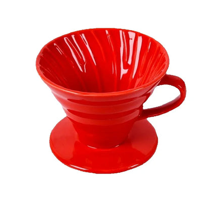 Ceramic Coffee Dripper – Engine-Style Pour Over (Reusable, 1–4 Cups)
