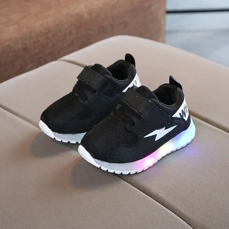 Breathable Sneakers Shoes with Multicolor LED for Children-3