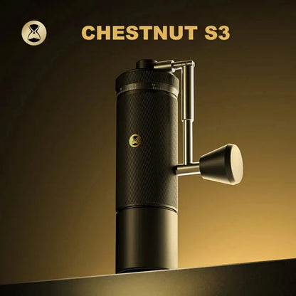 StepUP Coffee Manual Coffee Grinder Chestnut S3 – External Adjustment, S2C890 Burr