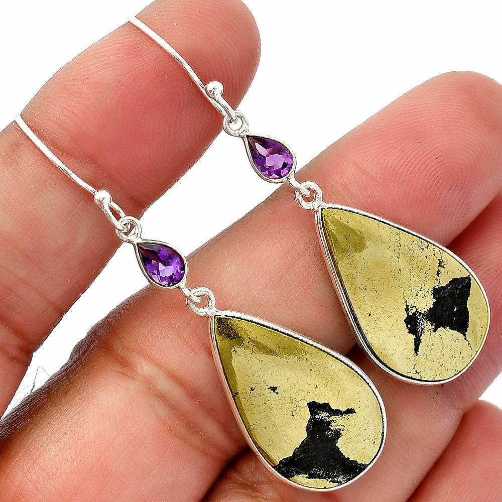Apache Gold Healer's Gold & Amethyst Earrings E-1002 SDE82640