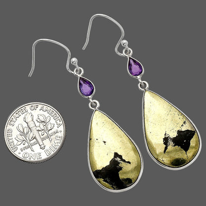 Apache Gold Healer's Gold & Amethyst Earrings E-1002 SDE82640