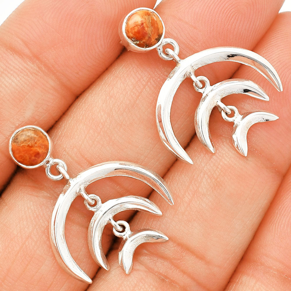 Natural Red Sponge Coral Earrings E-1249 SDE84369