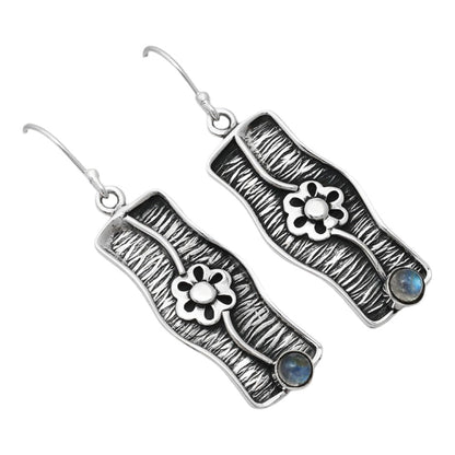 Blue Labradorite - Madagascar Earrings E-1179 SDE86581