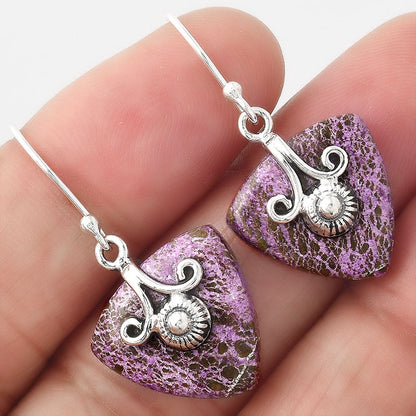 Natural Purpurite - South Africa Earrings E-1137 SDE86829