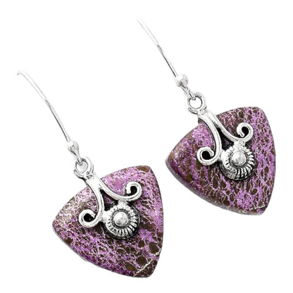 Natural Purpurite - South Africa Earrings E-1137 SDE86829