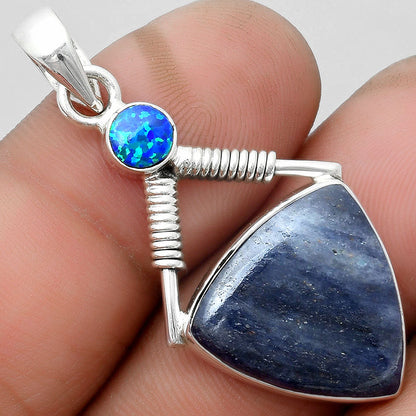 Natural Purple Aventurine & Fire Opal Pendant P-1600 SDP104324