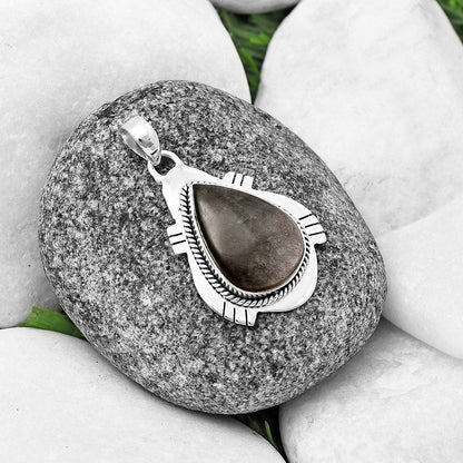 Natural Silver Obsidian Pendant P-1463 SDP140649
