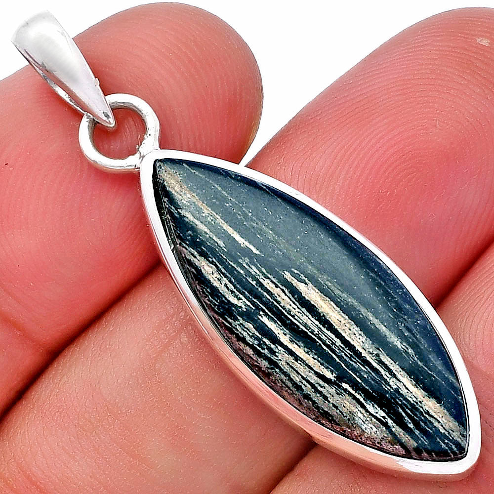 Natural Silver Leaf Obsidian Pendant P-1002 SDP144597