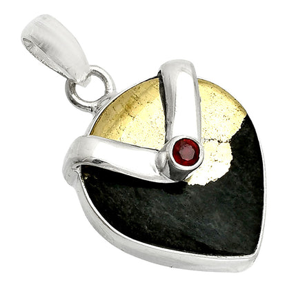 Apache Gold Healer's Gold & Garnet Pendant P-1735 SDP150714