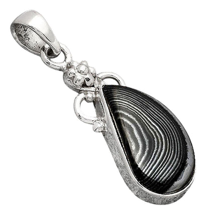 Crown Of Silver Psilomelane - Black Malachite Pendant P-1220 SDP154756